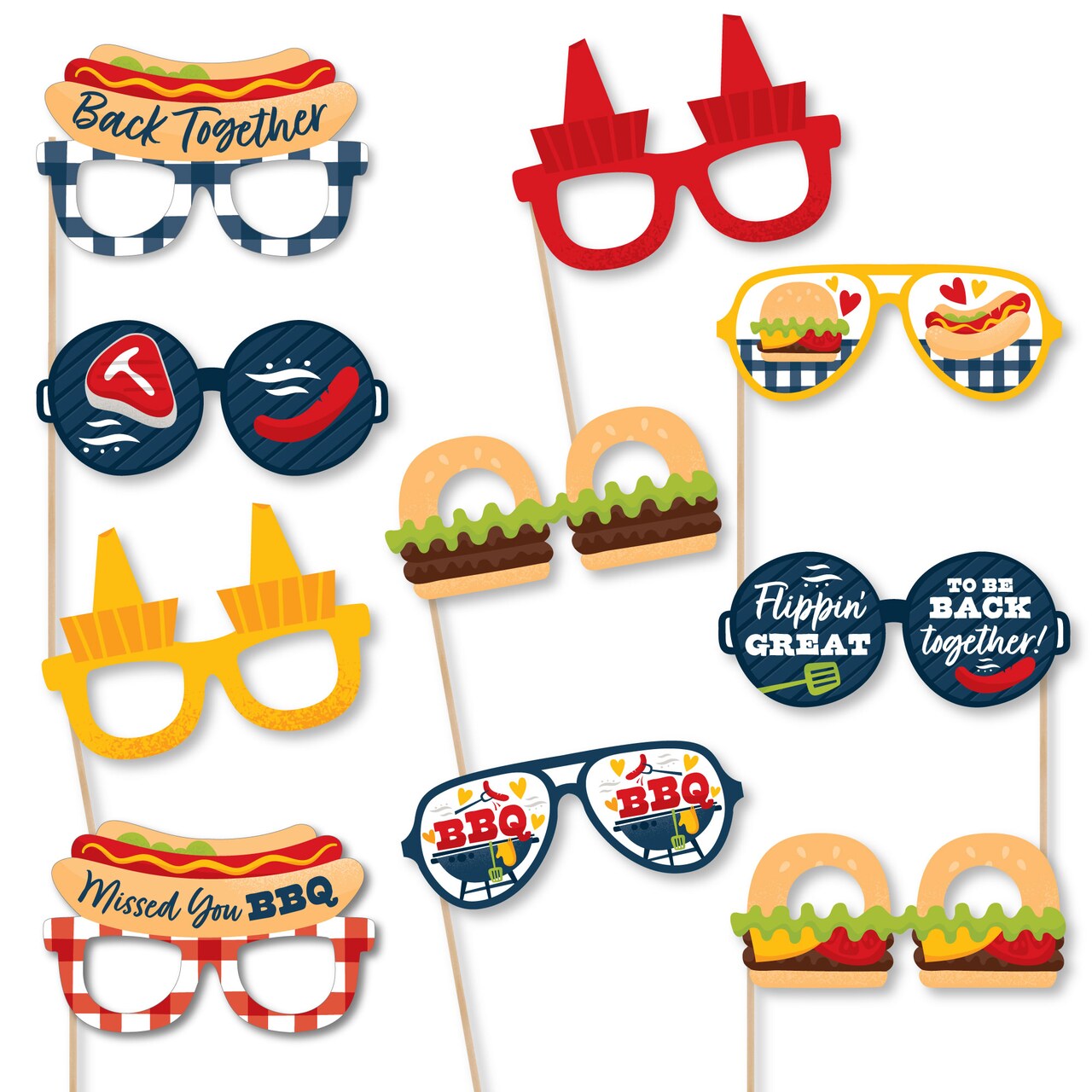 Photo booth glasses online props